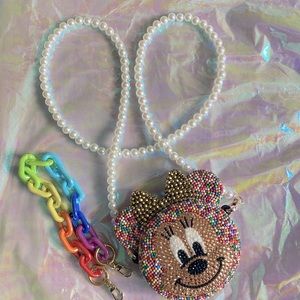 Small Shop Minnie Mouse Coin Purse with Two Strap Options